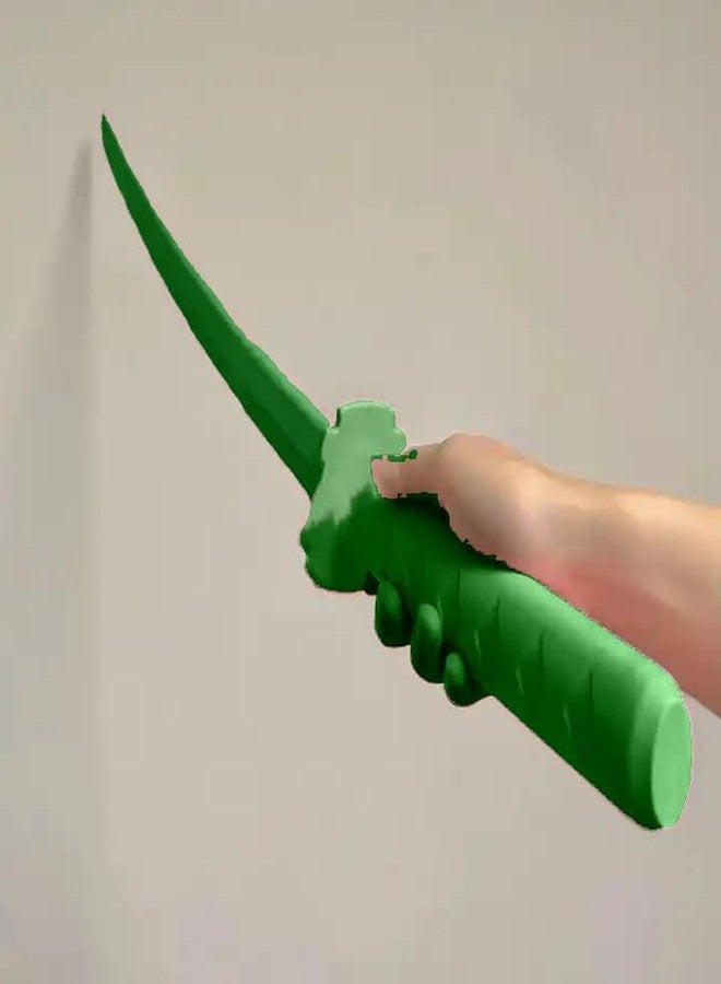 AGAS Samurai Katana Sword Toy Sensory 3D Printed Gravity Retractable Samurai Sword Toys for Kids 8+ (Green) - Image 3